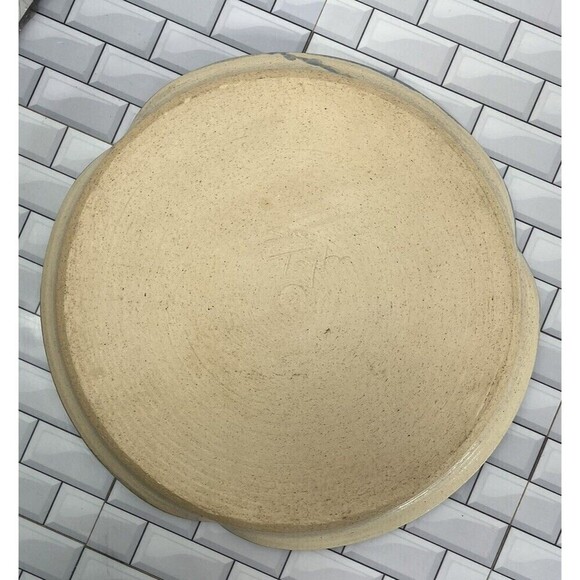 The Potters Gallery Pie Plate By Sue Taylor W/ Irises Modern Farmhouse - Picture 7 of 13